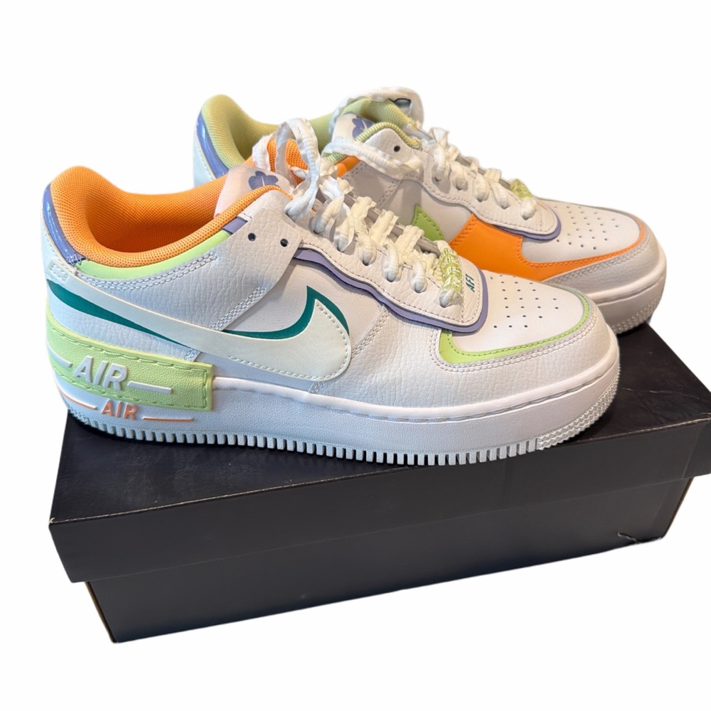 Nike Air Force 1 Shadow Low Sneakers White Multi-Color